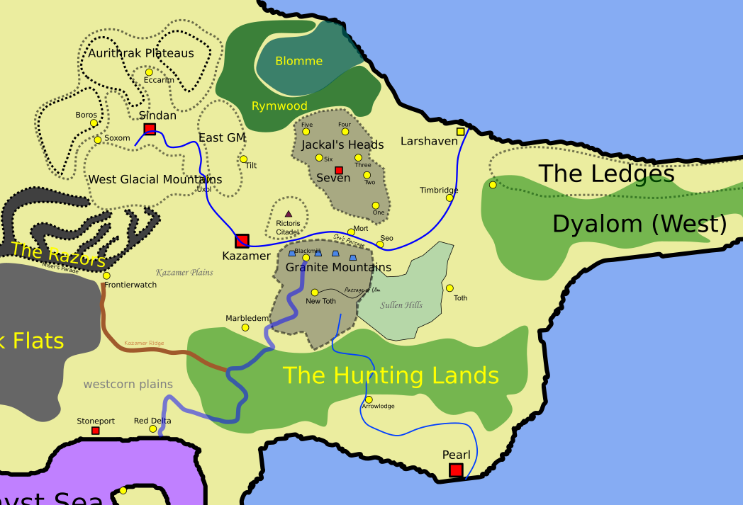 Map of Dyjalom.